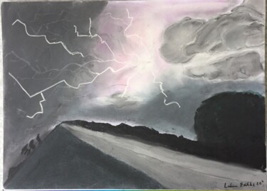 Schilderij getiteld "Tormenta" door Loredana Ekdahl Giordani, Origineel Kunstwerk, Pastel