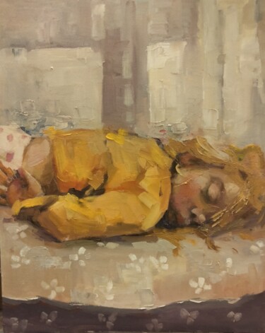 Pittura intitolato "Morning sleep" da Lorena Iavorschi, Opera d'arte originale, Olio
