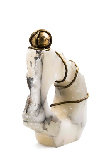 Skulptur mit dem Titel "TEMPLUM DEITATIS ES…" von Lorenza Cavalli, Original-Kunstwerk, Stein