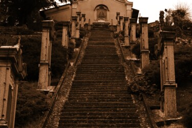Fotografie getiteld "scalinata della chi…" door Lorenzo Corti, Origineel Kunstwerk, Digitale fotografie