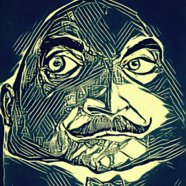 Disegno intitolato "My ''Poirot"" da Florian T, Opera d'arte originale, Inchiostro