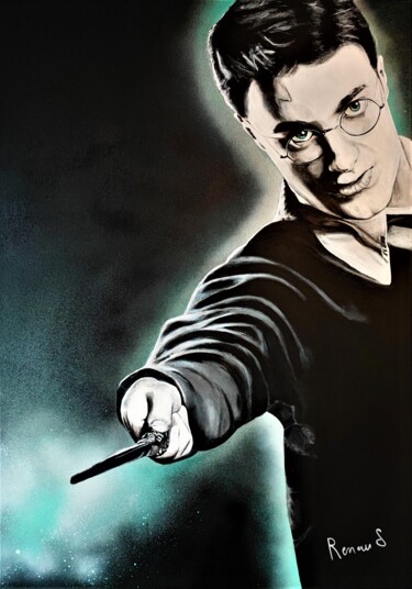 "HARRY POTTER" başlıklı Tablo Lorie Renaud tarafından, Orijinal sanat, Akrilik