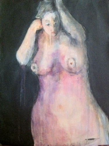 Peinture intitulée "Delphe" par Martine Swynghedauw, Œuvre d'art originale, Huile