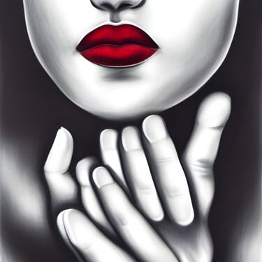 "The Mask" başlıklı Dijital Sanat Lorraine Lyn tarafından, Orijinal sanat, AI tarafından oluşturulan görüntü