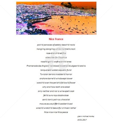 Digital Arts titled "Nice France" by Glenn Michael Morley, Original Artwork