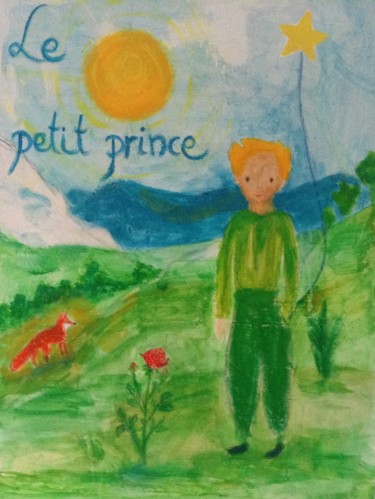 Peinture intitulée "Le petit Prince" par Charlotte Ramakers, Œuvre d'art originale, Acrylique