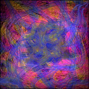 Цифровое искусство под названием "Circonvolutions vir…" - Lotus20artabstrait, Подлинное произведение искусства, Цифровая жив…