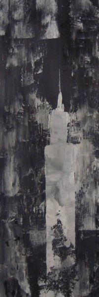 Painting titled "Empire state" by Sandrine Lascols, Original Artwork