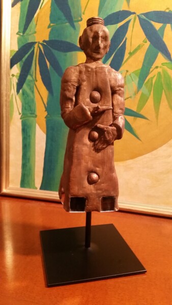 Skulptur mit dem Titel "Golem" von Louis Garcia, Original-Kunstwerk, Ton