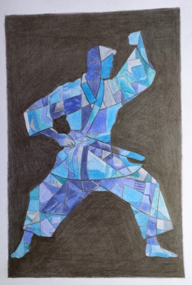 Tekening getiteld "J.O. 2024" door Louis Garcia, Origineel Kunstwerk, Potlood