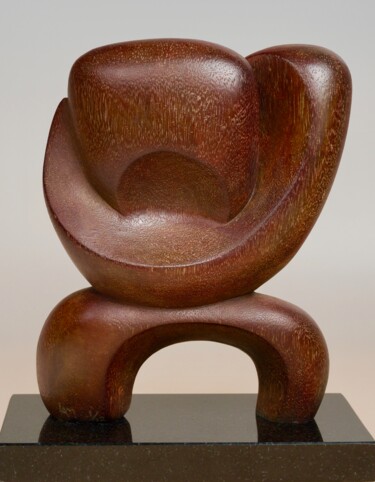 Skulptur mit dem Titel "Mother and Child" von Louis Moffett, Original-Kunstwerk, Bronze