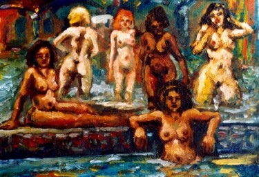 Peinture intitulée "HAREM (ARTPRICE, AK…" par Louis Runemberg, Œuvre d'art originale