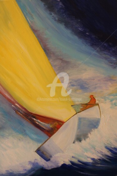 Peinture intitulée "Tangage sur la mer" par Louise Bressange, Œuvre d'art originale, Acrylique