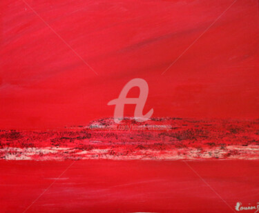 Peinture intitulée "Rouge" par Louise Bressange, Œuvre d'art originale, Acrylique