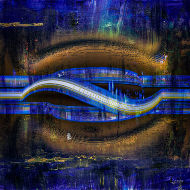 Arts numériques intitulée "Abstract Radio Waves" par Lecointre Patrick Artiste - Photographe, Œuvre d'art originale, Peintur…