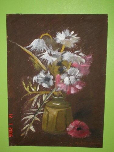 Painting titled "flower vase" by L’Sart, Original Artwork