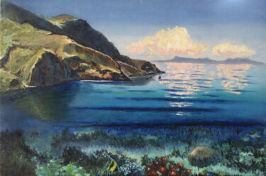 Painting titled "Vacation memories" by Liubov Samoilova, Original Artwork, Oil