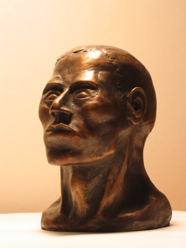 Escultura intitulada "Primitif (15x10x12c…" por Luc Andrieux, Obras de arte originais, Bronze