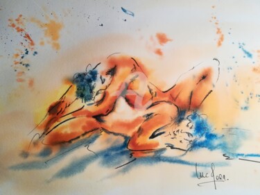 Painting titled "Toi et Moi" by Luc Mora, Original Artwork, Acrylic