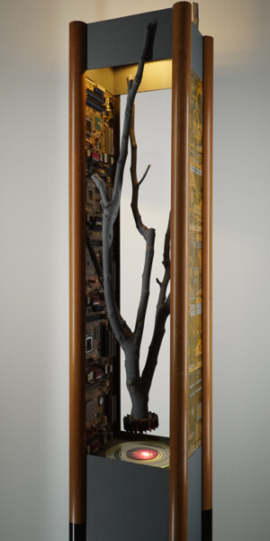 Design titled "Arbre à données" by Luc Obukow, Original Artwork, Luminaire