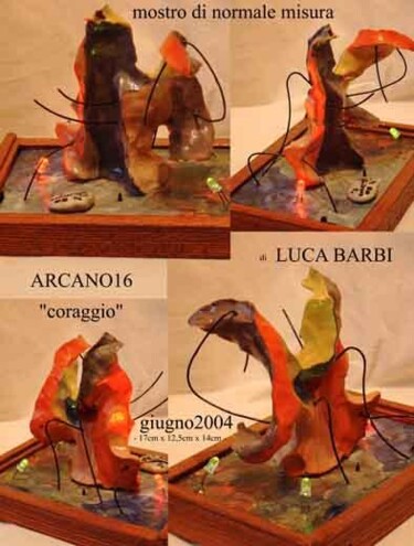 Sculpture titled "il coraggio - arcan…" by Luca Barbi, Original Artwork, Other