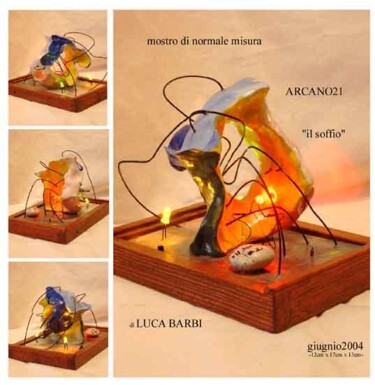 Sculpture titled "il soffio - arcano21" by Luca Barbi, Original Artwork, Other