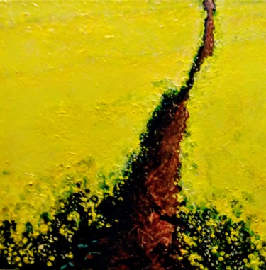 Painting titled "Yellow" by Luca Radmanic, Original Artwork, Acrylic