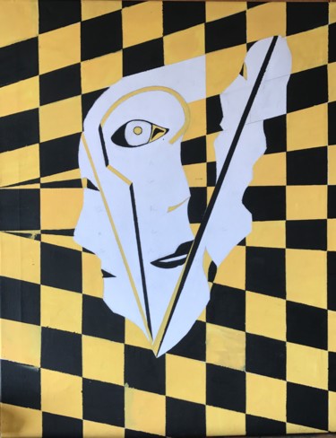 Painting titled "Vertigo" by Luca Zoccali, Original Artwork, Acrylic