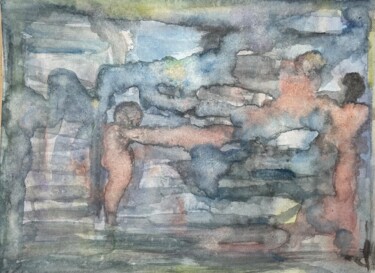 Malerei mit dem Titel "Forme" von Luca Zoccali, Original-Kunstwerk, Aquarell