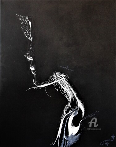 Pintura titulada "MDEMOISELLE" por Lucia Buzzi, Obra de arte original, Acrílico Montado en Bastidor de camilla de madera