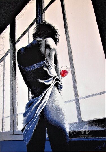 Pintura titulada "LE VERDICT" por Lucia Buzzi, Obra de arte original, Acrílico Montado en Bastidor de camilla de madera