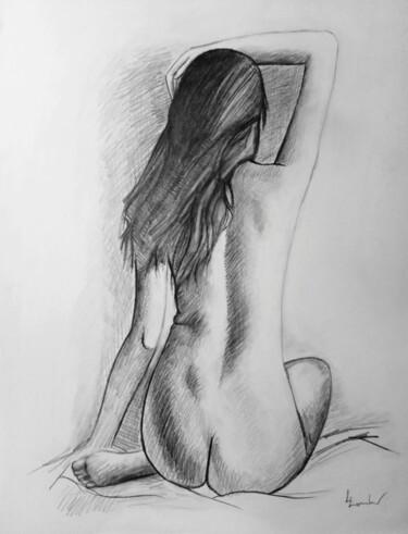 Drawing titled "Womanhood" by Luciano Lombardi, Original Artwork, Pencil