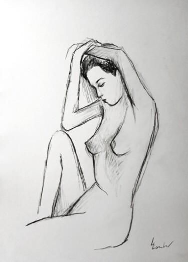 Drawing titled "Sketch nr.2" by Luciano Lombardi, Original Artwork, Charcoal