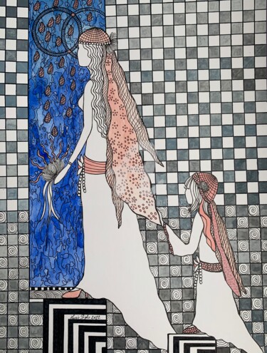 「Pour que tu m’aimes…」というタイトルの描画 Lucie Giglioによって, オリジナルのアートワーク, 水彩画