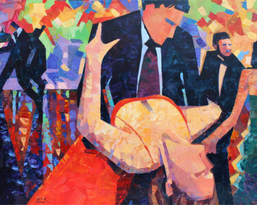 Картина под названием "De vuelta - 961" - Lucie Gonella, Подлинное произведение искусства, Акрил Установлен на Деревянная ра…