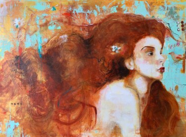 Pintura intitulada "Symbiose" por Lucie Rondeau, Obras de arte originais, Acrílico