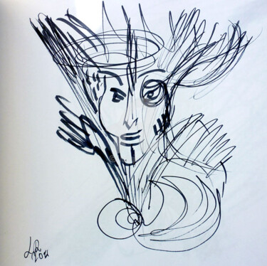 Dessin intitulée "Dessin Sketch / Dan…" par Lucie Rydlova, Œuvre d'art originale, Autre