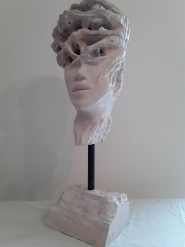 「La femme arbre」というタイトルの彫刻 Lucien-Carol Proulxによって, オリジナルのアートワーク, ウッド