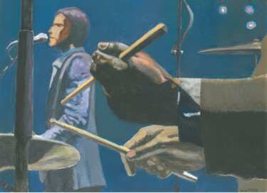 Peinture intitulée "blackhands" par Lucien Fabre, Œuvre d'art originale, Acrylique Monté sur Carton