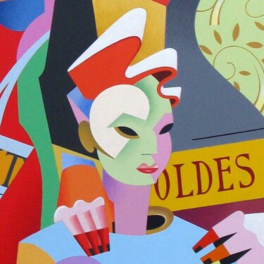 Pittura intitolato "Toile de Stars N° 1…" da Lucien Ségura, Opera d'arte originale, Acrilico