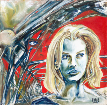 Schilderij getiteld "Paris Texas" door Lucio Forte, Origineel Kunstwerk, Olie