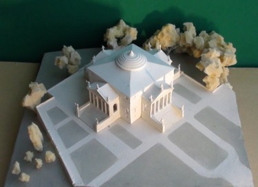 「Andrea Palladio, La…」というタイトルの彫刻 Historical Architectural Modelsによって, オリジナルのアートワーク, 樹脂