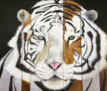 "Tigres" başlıklı Tablo Lucy Hasovic tarafından, Orijinal sanat, Akrilik