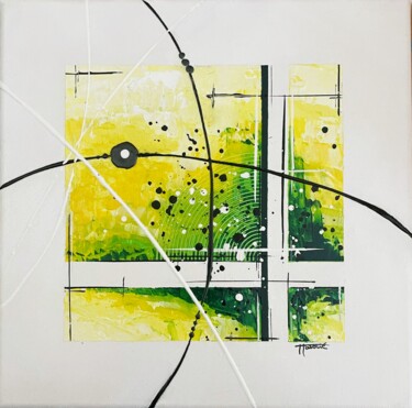 Painting titled "Mimosa" by Lucy Hasovic, Original Artwork, Acrylic Mounted on Wood Stretcher frame