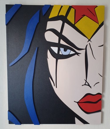 "Wonder Woman" başlıklı Heykel Ludovic Latreille tarafından, Orijinal sanat, Akrilik