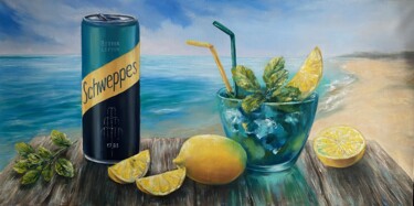 Ζωγραφική με τίτλο "Bitter Lemon" από Ludmila Gorbunova, Αυθεντικά έργα τέχνης, Λάδι