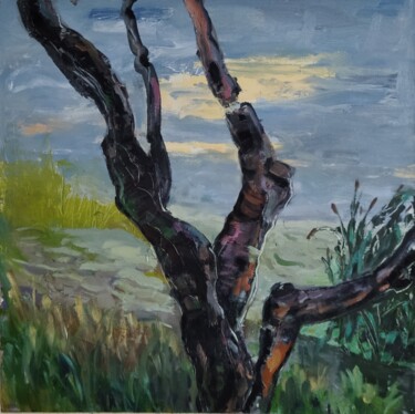 Pittura intitolato "Willows tree after…" da Liudmila Kylych, Opera d'arte originale, Olio