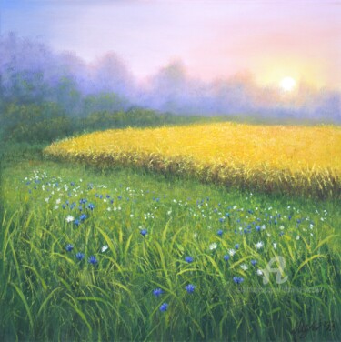 Картина под названием "Sunlight" - Ludmilla Ukrow, Подлинное произведение искусства, Масло
