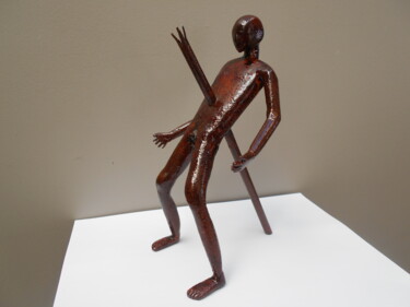 Escultura titulada "La punition ultime" por Ludo, Obra de arte original, Metales