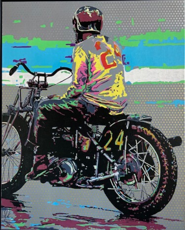 Peinture intitulée "Race of gentlemen (…" par Ludo Knaepkens, Œuvre d'art originale, Acrylique